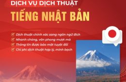 Dịch vụ dịch thuật tiếng Nhật